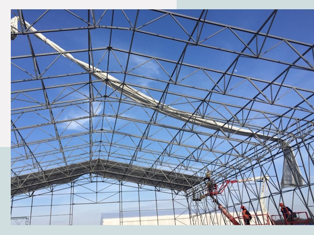 Шатровые ангары от 625 руб. в Урае и Тюменской области