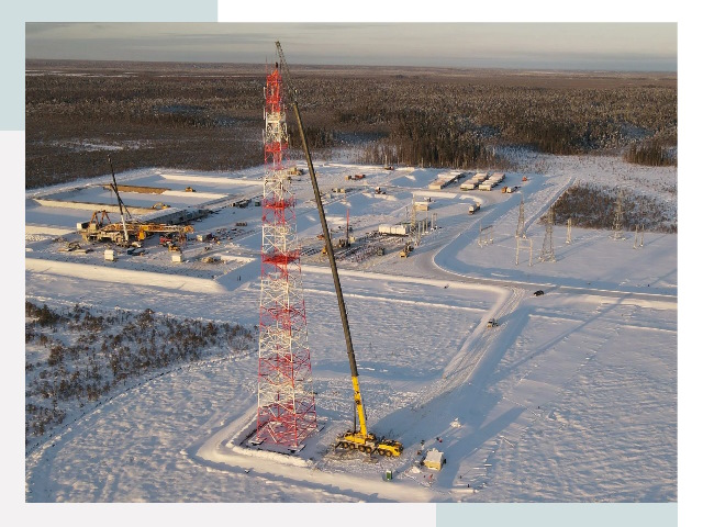 Мачты связи в Урае