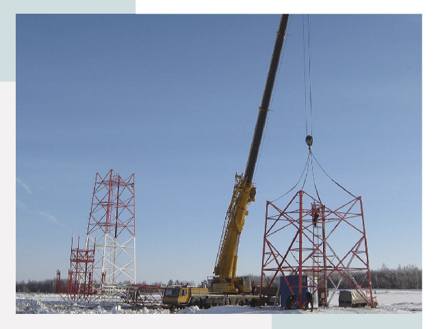 Монтаж вышек связи в Урае