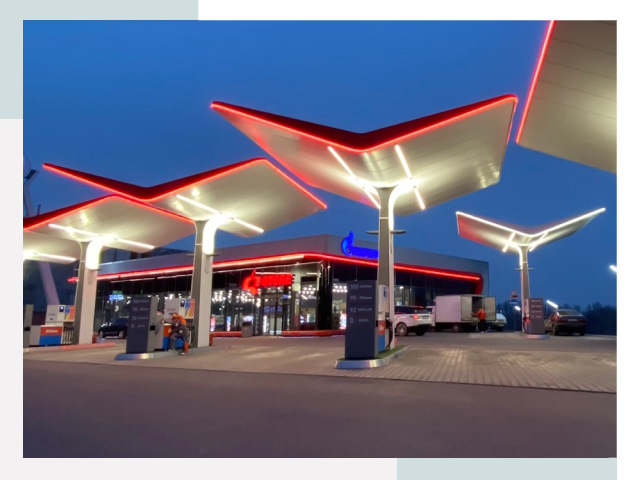 Навесы для АЗС в Урае
