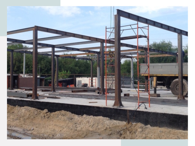 Фундамент для ангаров в Урае